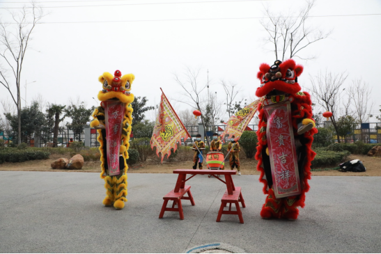 開工大吉 | 舞獅歡慶開門紅，中原工業(yè)設(shè)計城虎年再出發(fā)!