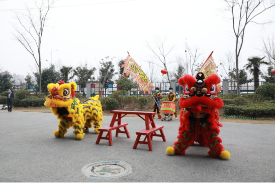 開工大吉 | 舞獅歡慶開門紅，中原工業(yè)設(shè)計城虎年再出發(fā)!