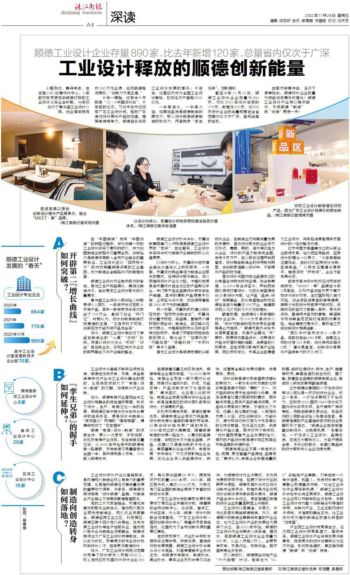深讀｜一個市轄區為何擁有近900家工業設計企業？